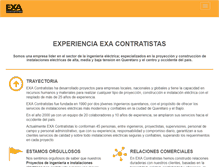 Tablet Screenshot of exacontratistas.com